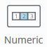 Numeric element icon